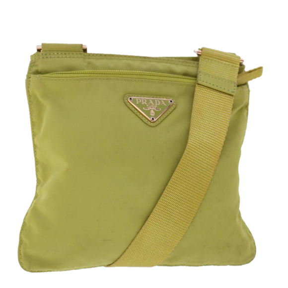 Prada Bags Prada Shoulder Bag Nylon Lime Green Auth Bs6658 Poshmark